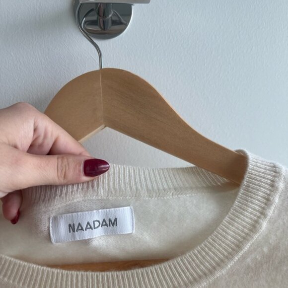 Naadam Cashmere Cream Sweater - Picture 5 of 7